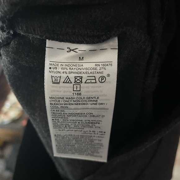 High-Rise Ponte-Knit Stevie Pants In Heather Gray Size Medium - Picture 5 of 9